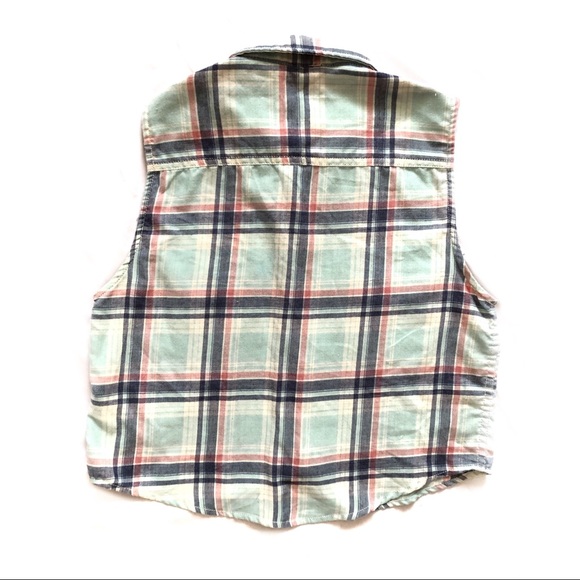 TNA | ARITZIA | PASTEL PLAID SLEEVELESS BLOUSE - Picture 6 of 8